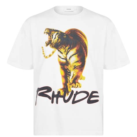 rhude tiger shirt|rhude university t shirts.